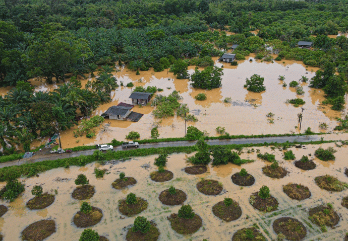 At least 500 houses inundated in Trat