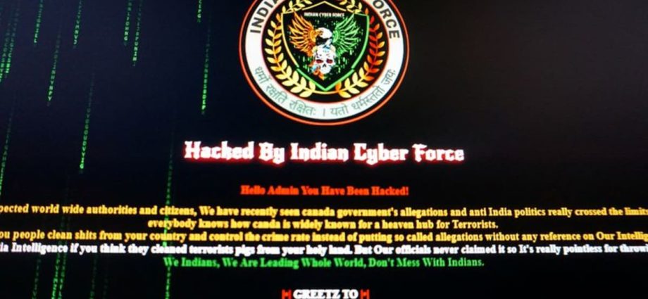 Digital vandals hit Canadian websites amid tensions with India