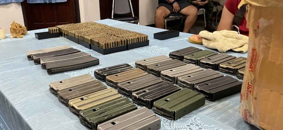 Myanmar woman arrested with empty M16 cartridges