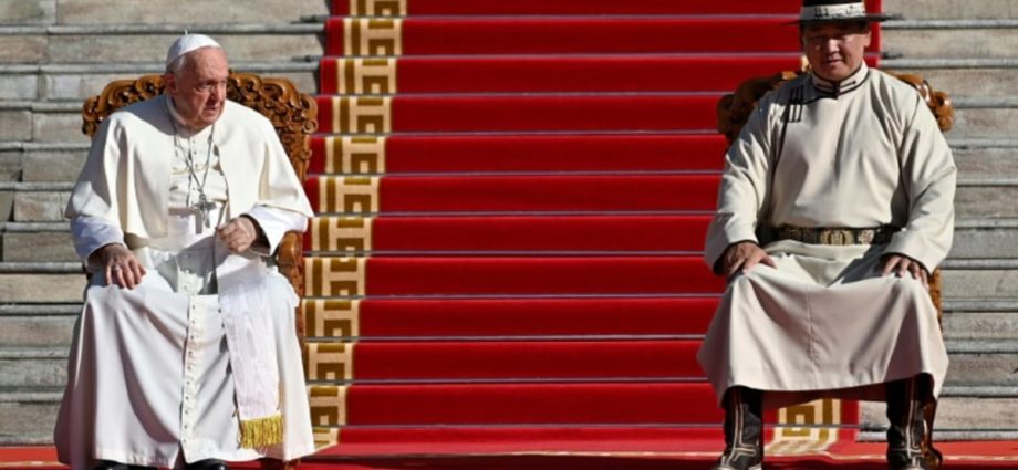 Pope praises Mongolia but warns of corruption, environmental ruin