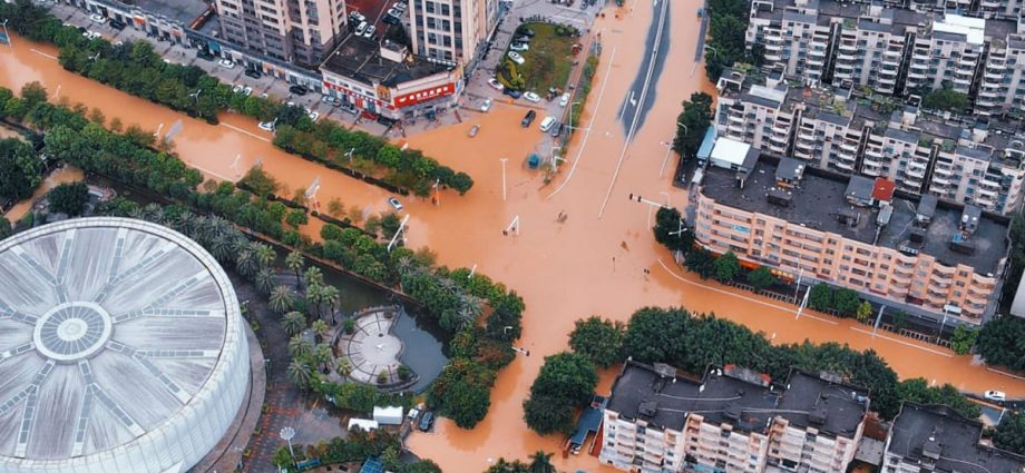 Storms from Typhoon Haikui drench China's Fujian province