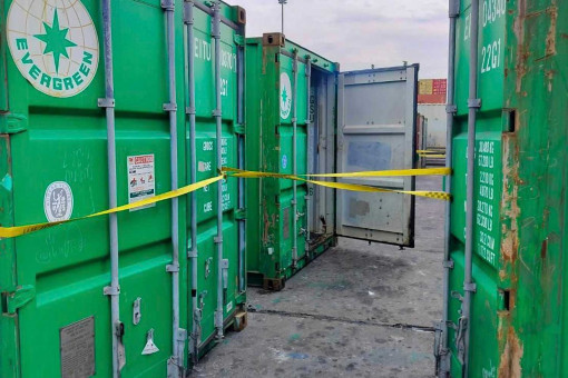 Bodies of man, woman found in empty cargo container