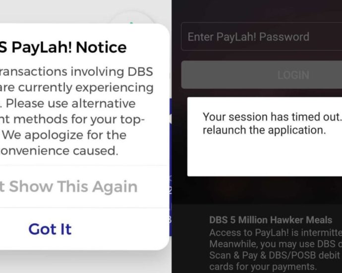 DBS PayLah! services back to normal after users report login issues