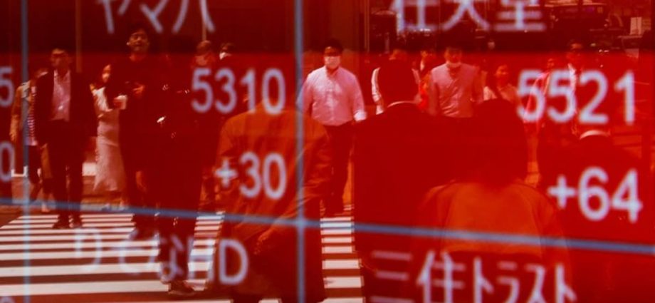 Asian stocks fall as China’s property pains weigh on sentiment