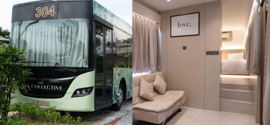 Fancy staying in a bus? The Bus Collective at Changi Village offers 20 suites made from repurposed buses