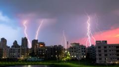 Lightning and rain kill 24 in western India