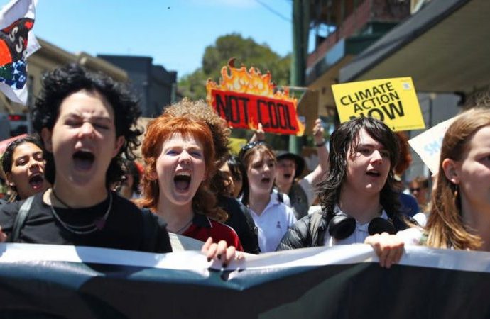 School Strike 4 Climate: Australian students with ‘sick note’ demand climate action