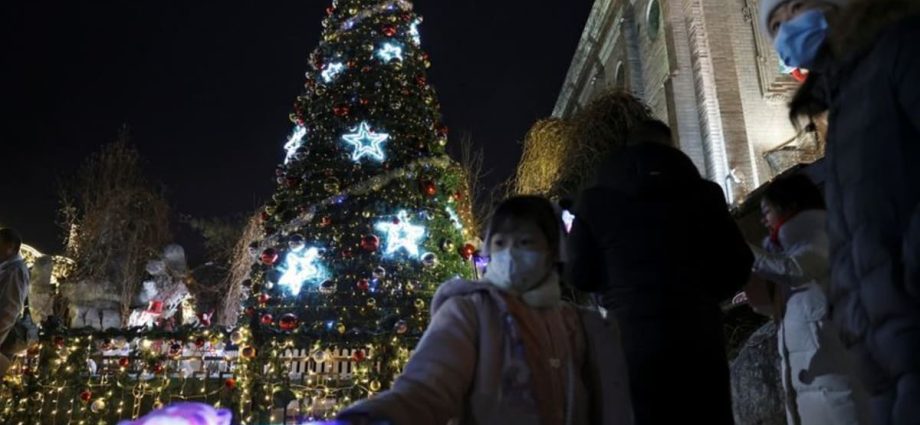 Christmas in China brings glittering decor and foreign influence concerns