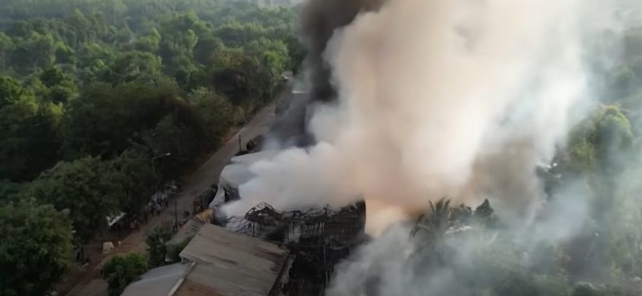 Fire engulfs warehouses, causing B100m in damage