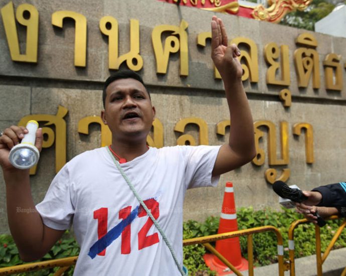 Former protest leader gets suspended term for lese-majeste