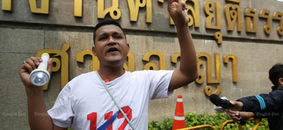 Former protest leader gets suspended term for lese-majeste