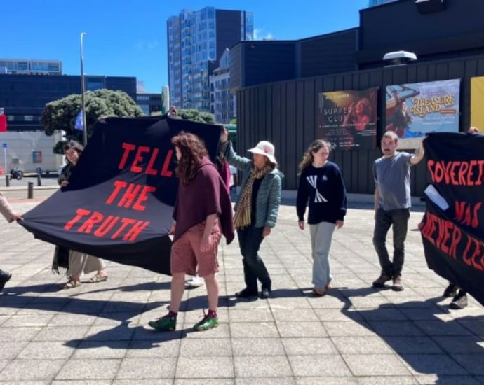 New Zealand arrests 12 after museum exhibit defaced