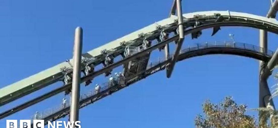 People left dangling as rollercoaster stops mid-ride