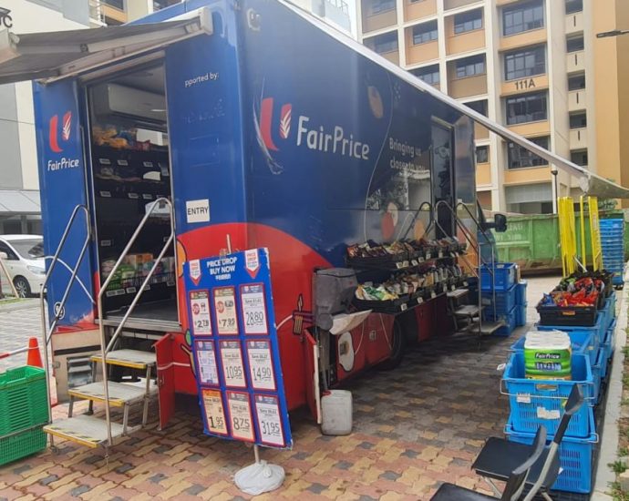 Tengah residents get interim amenities like grocery truck and vending machines, with some teething issues