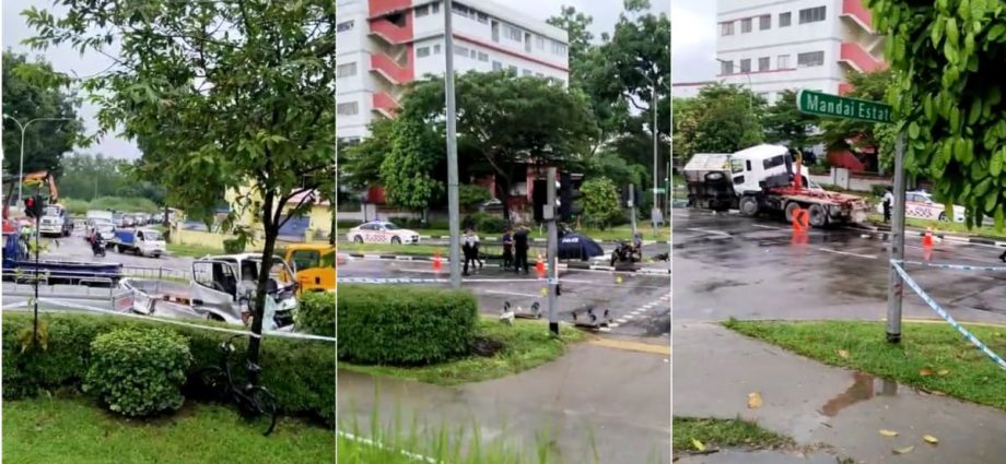 Truck driver arrested after motorcyclist killed in seven-vehicle accident in Sungei Kadut