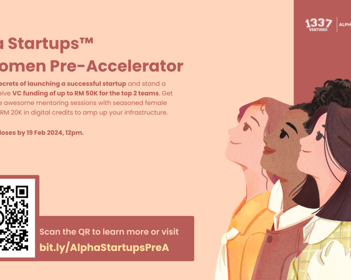 1337 Ventures announces new cohort of Alpha Startups for women in Southeast Asia