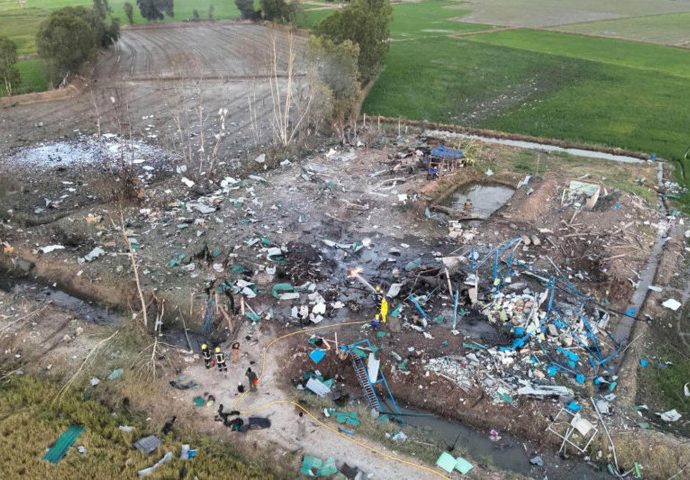 500kg of explosives in storage at factory