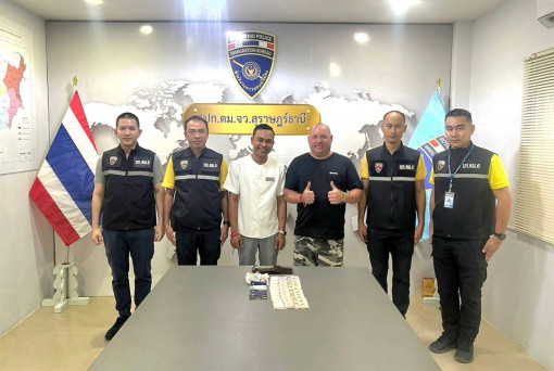 Briton thanks Samui hotel staffer for returning lost wallet