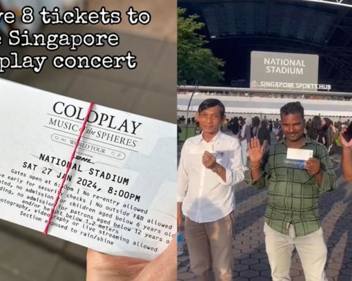 Migrant workers in Singapore get free Coldplay tickets, courtesy of band’s charity partner