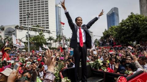 Prabowo Subianto on track to win Indonesia presidential race - early results