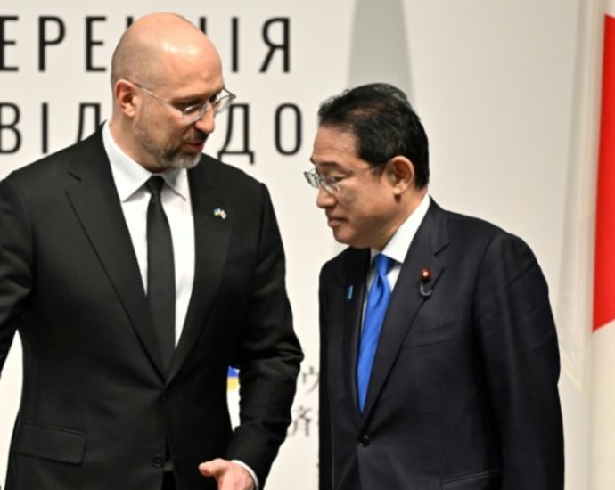 Ukraine PM seeks reconstruction help in Japan