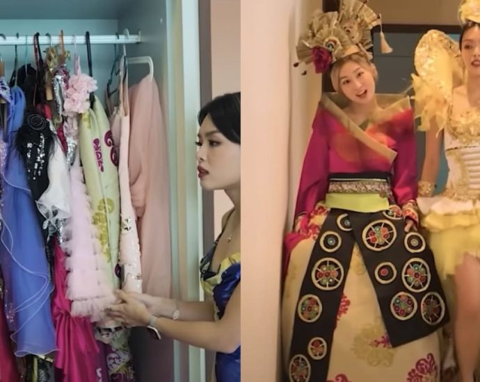 Where does a getai singer keep her outfits? Yang Guang Ke Le gives a tour of her rented condo