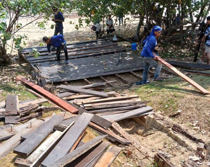 Beach steps in Phuket assault case demolished