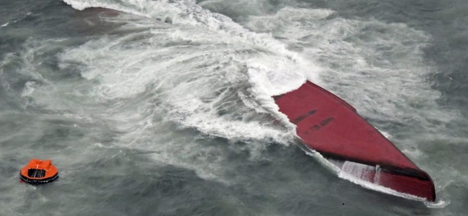 Eight dead after South Korean tanker capsizes off Japan