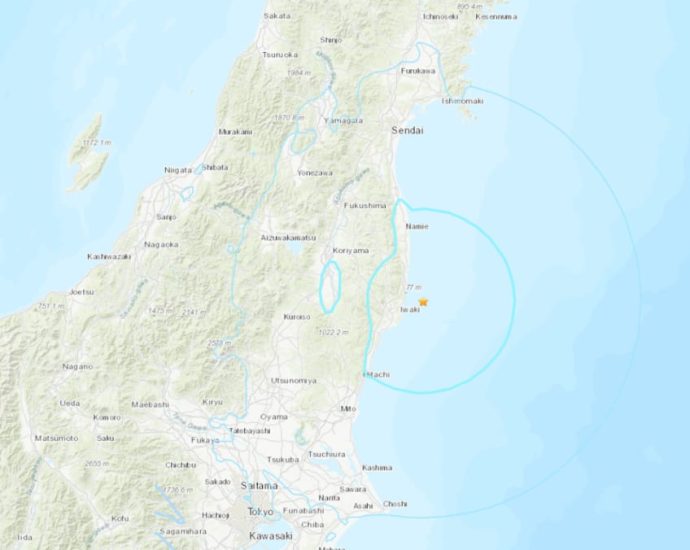 Magnitude 5.8 earthquake hits Japan’s Fukushima