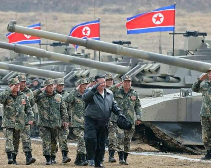 North Korea’s Kim guided military demonstration involving tanks, KCNA says