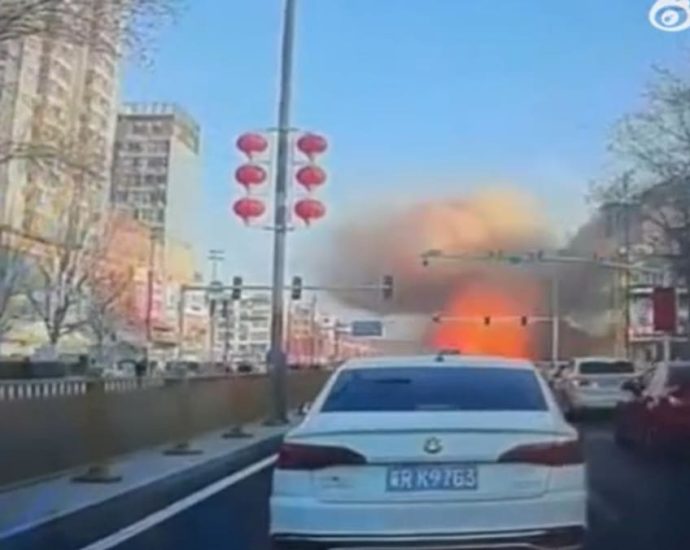 Suspected gas explosion rocks town in northern China