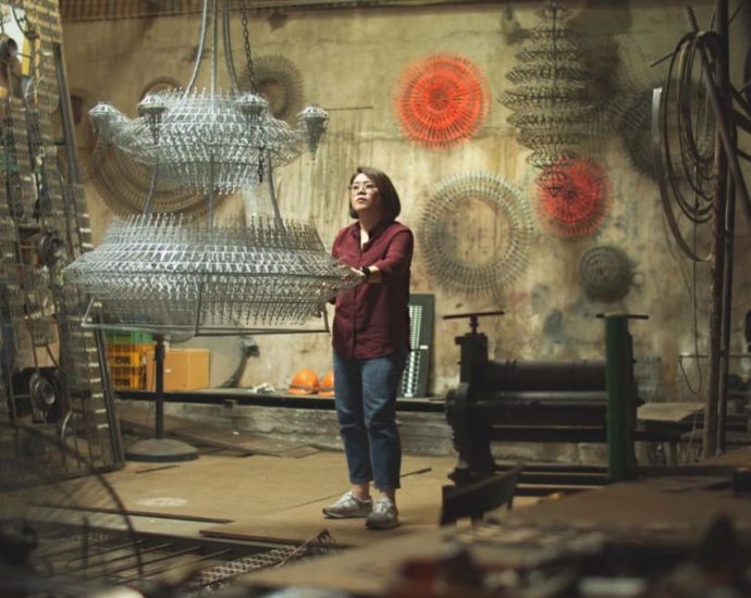 This Thai artist creates large scale works of art from unwanted scrap metal