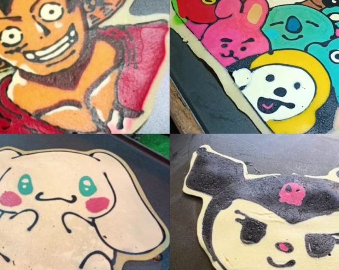 A stall in Malaysia is going viral for its cartoon pancakes, owner accepts custom requests