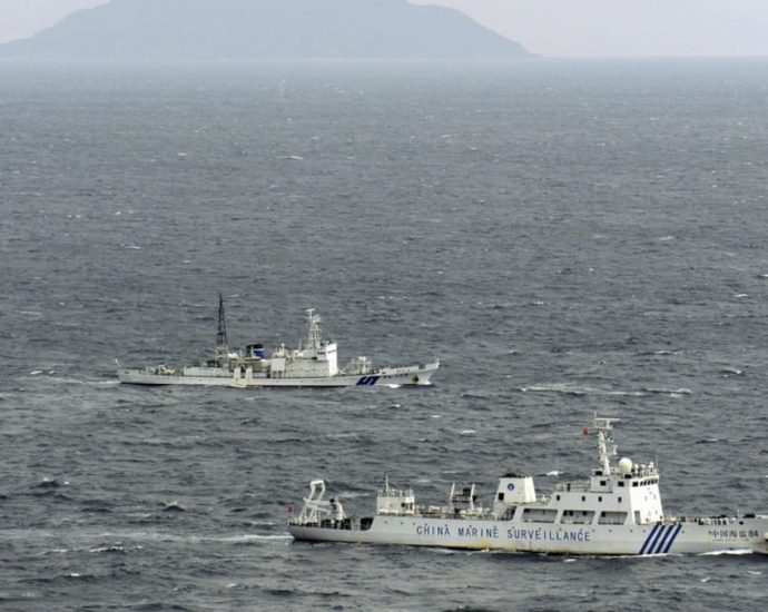 China, Japan coast guards patrol disputed East China Sea waters