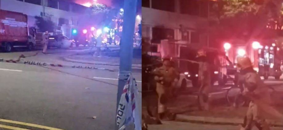 Fire reported at Eunos industrial area, SCDF urges people to avoid the area