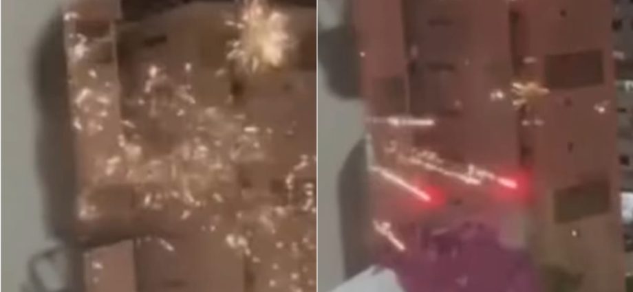 Man arrested for setting off fireworks near Yishun HDB block