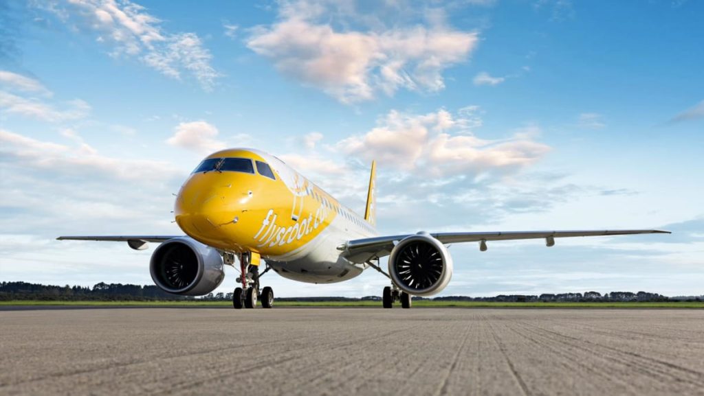 Singapore budget airline Scoot receives first Embraer E190E2 aircraft
