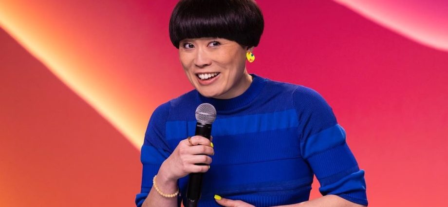 Comedian Atsuko Okatsuka performing in Singapore in July