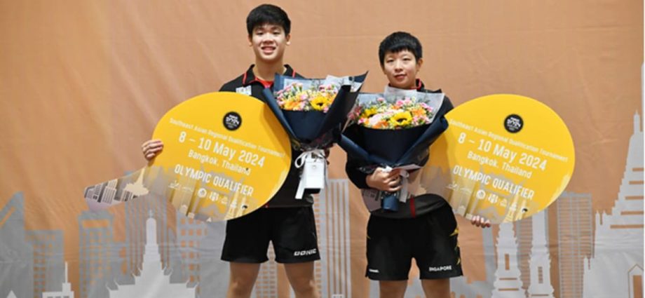 Singapore table tennis players Izaac Quek, Zeng Jian qualify for Paris 2024 Olympics