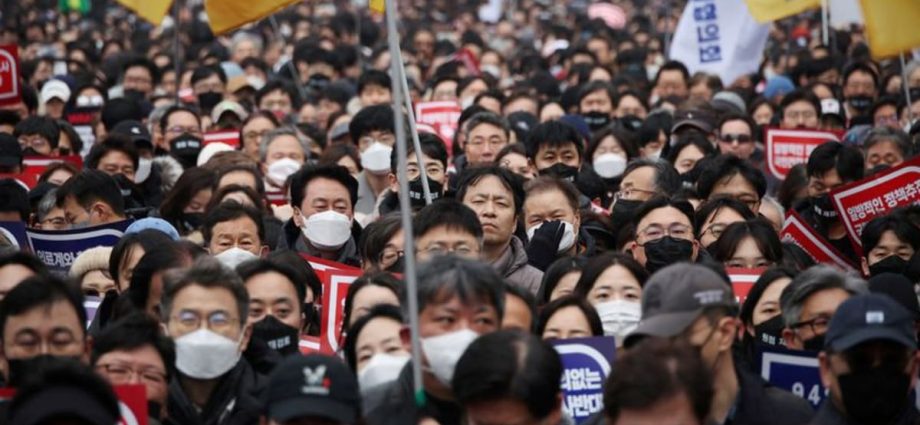 South Korea presses ahead with medical school admissions hike despite trainee doctor strike