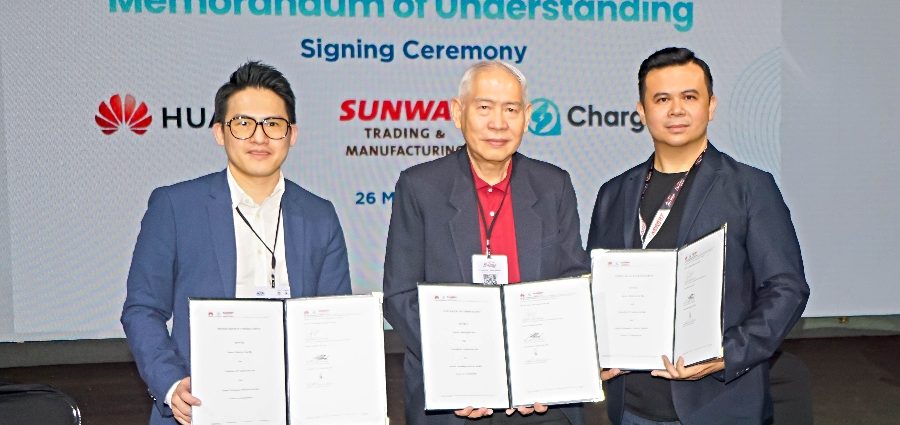 Sunway, Huawei and Chargesini team up to expand EV charging infrastructure nationwide 