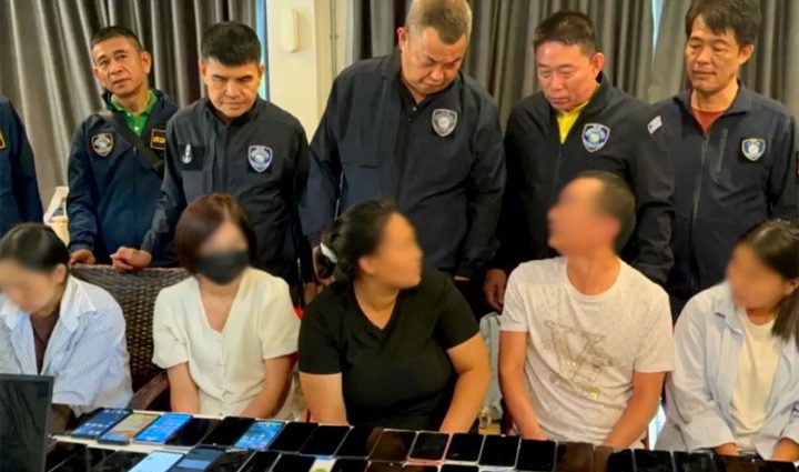 13 members of Chinese call-scam gang arrested in Chiang Mai