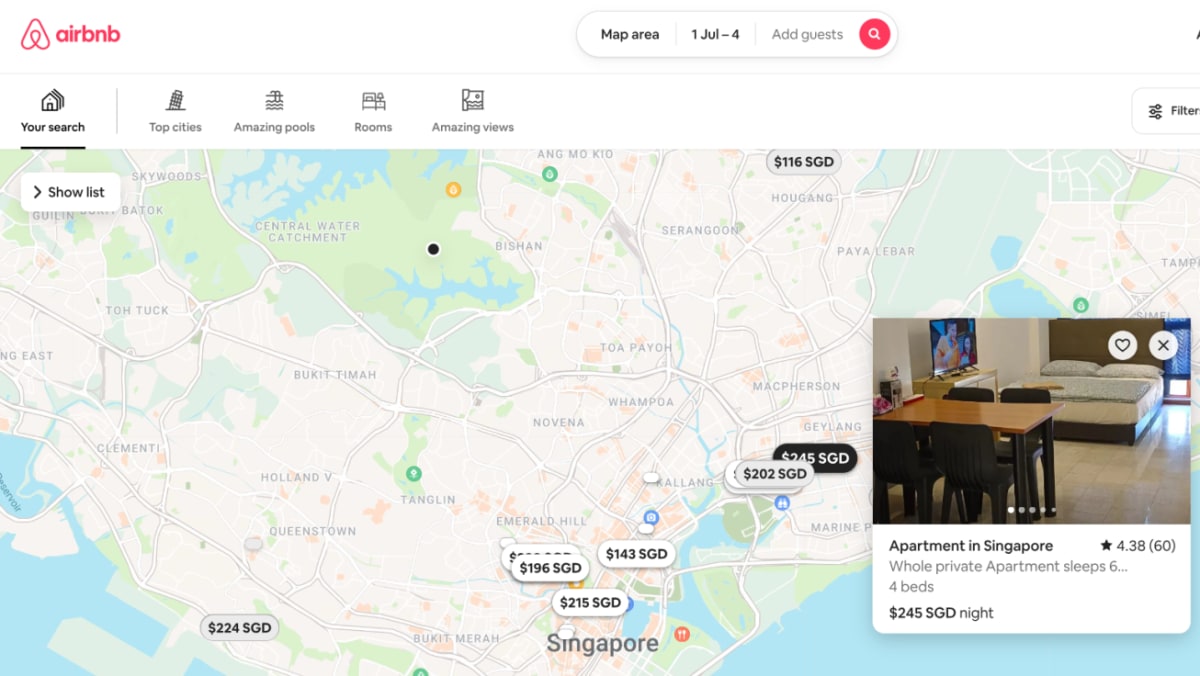 Airbnb in Singapore: Some hosts still offering illegal short stays in condos and HDB flats