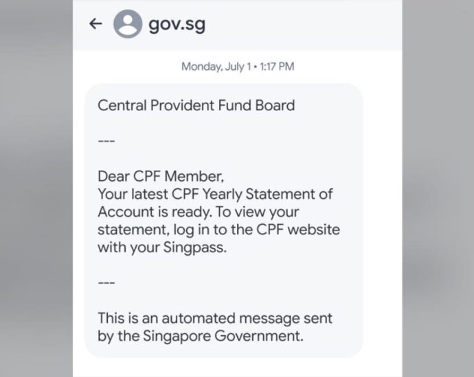 Government SMSes will come from single gov.sg sender ID to guard against scams