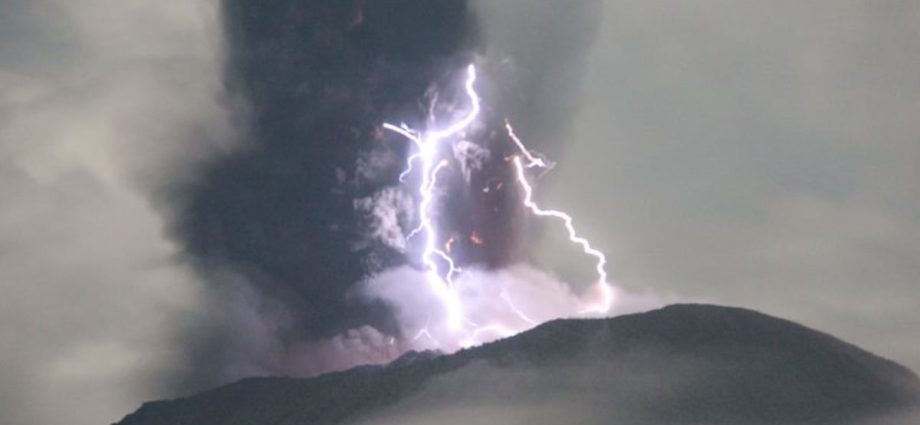 Indonesia’s Mt Ibu volcano erupts, spewing clouds of ash