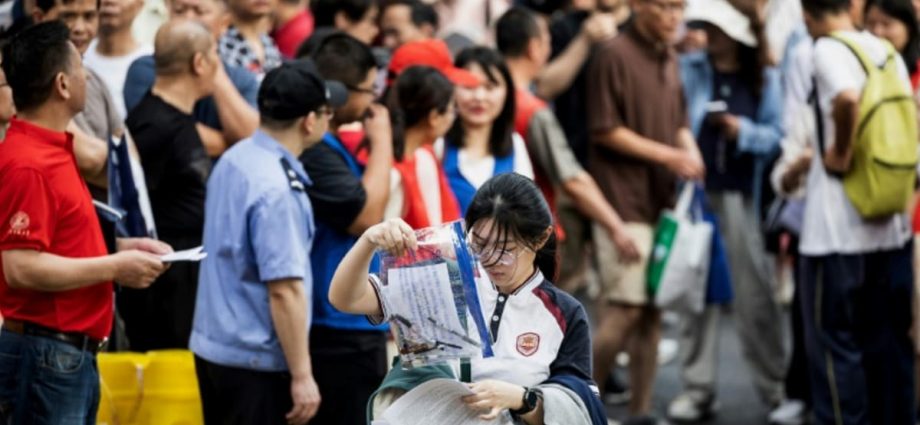 Millions of Chinese students start exams in biggest ‘gaokao’ ever