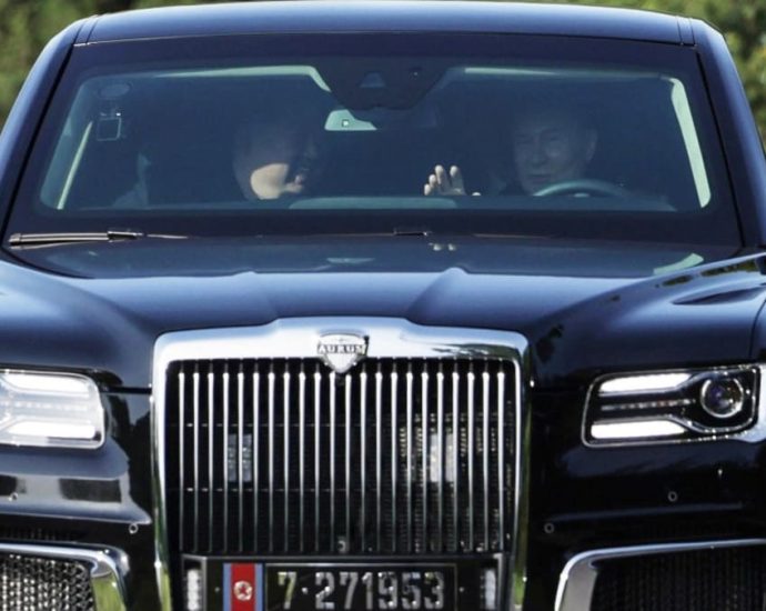 Putin takes North Korea’s Kim for a drive around Pyongyang in Russian-made limousine