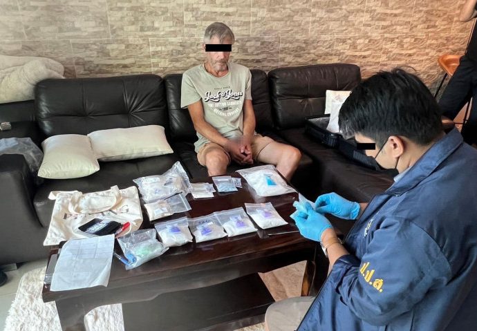 Russian arrested in Hua Hin with multiple drugs seized