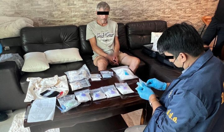 Russian arrested in Hua Hin with multiple drugs seized