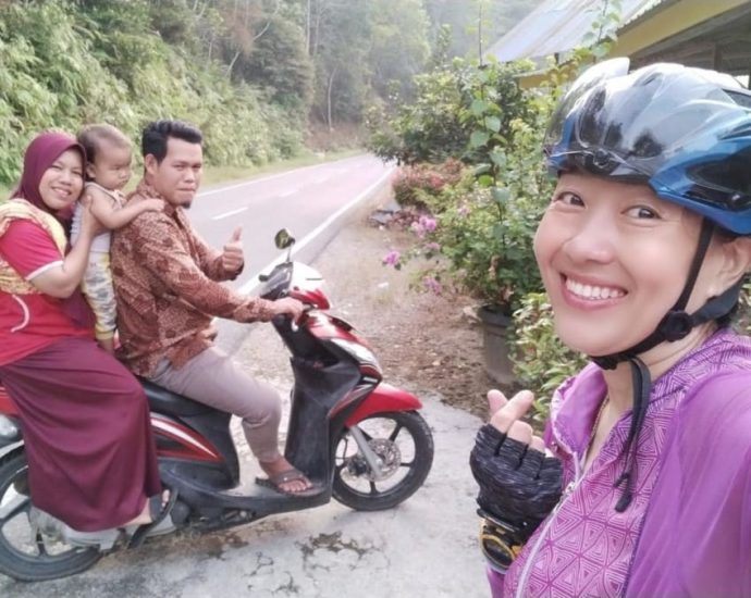 She cycled solo for 1,630km from Singapore to Indonesia to visit her grandfather’s birthplace and beyond